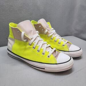 Converse Chuck Taylor All Star Hi Top Shoe Beige/Yellow Men's Sz 9 Women's Sz 11